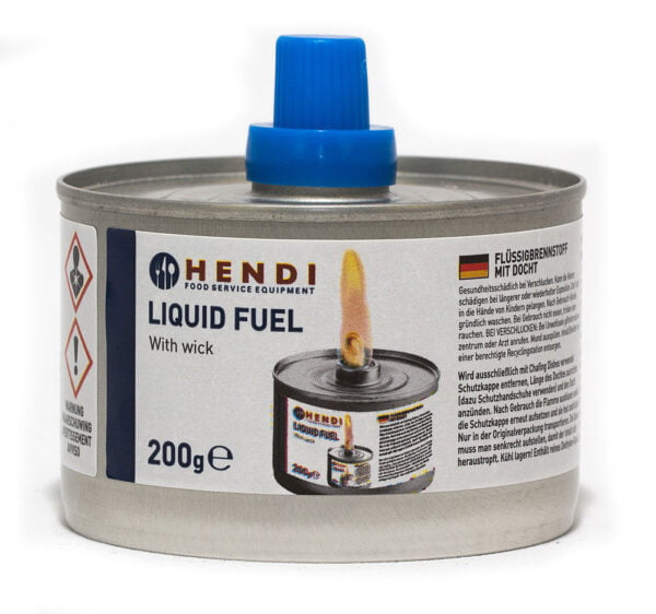 Combustible liquide avec mèche combustion ± 8 heures Hendi