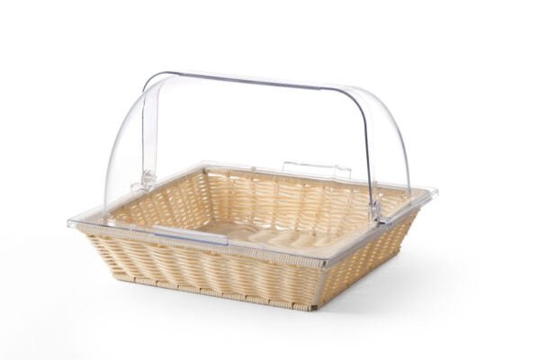 Corbeille avec couvercle rolltop PP PC 365x335x245 mm – Image 2