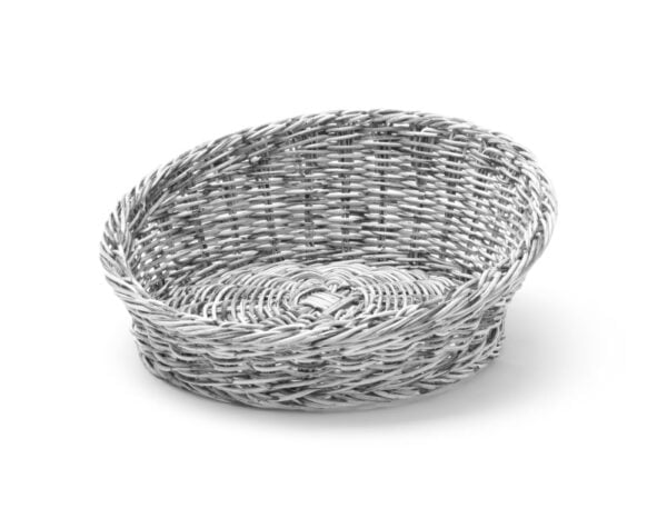 Corbeille à pain rond 370x60/120 mm noir PP