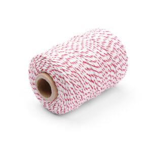 Corde à roulade cotton rouge blanc 200 g