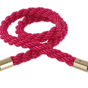 Cordes pour poteau d'accueil rouge avec crochet chromé