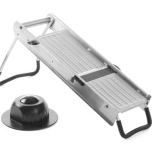 Coupe-légumes mandoline inox 395x125x200 mm