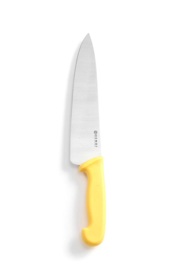 Couteau chef 240 mm jaune PP manche – Image 2