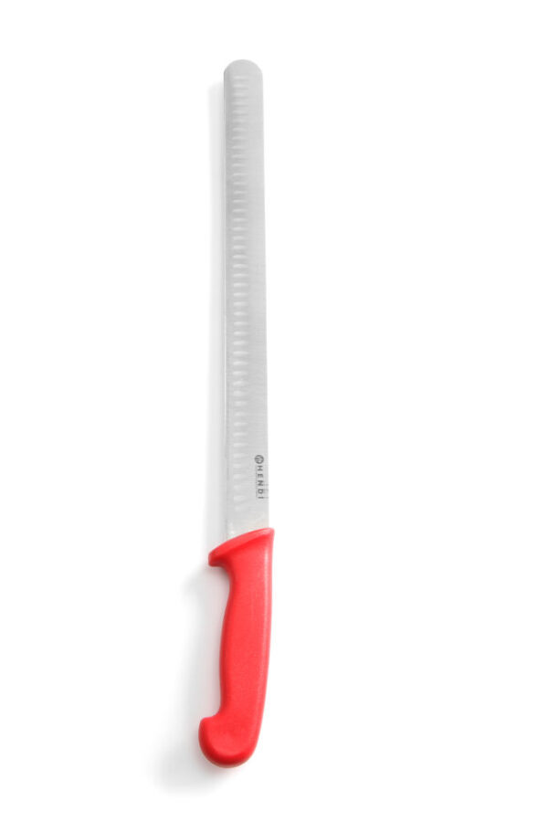 Couteau à jambon/shoarma rouge 350 mm