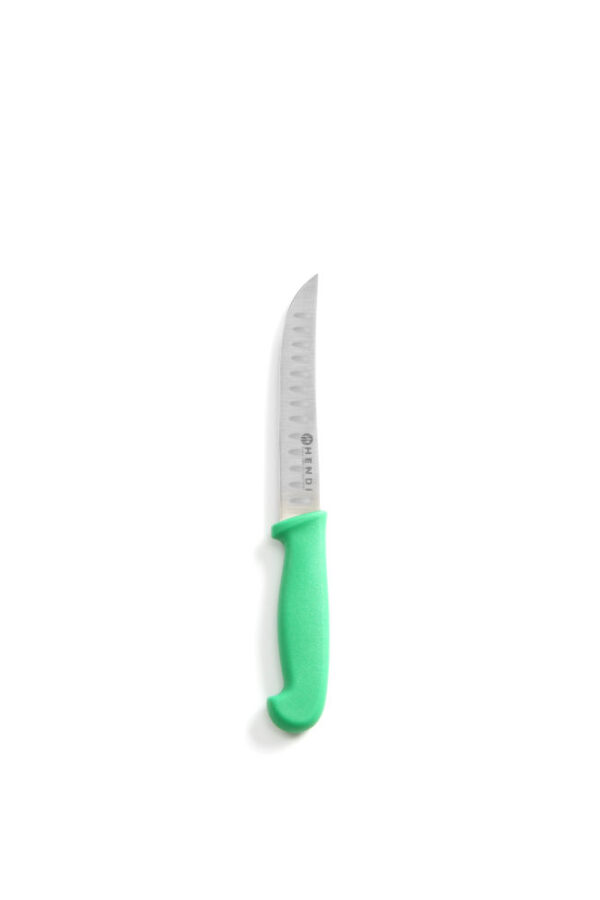 Couteau à légumes dentelé vert 100 mm – Image 3