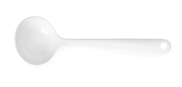 Cuillère à sauce 235 mm mélamine blanc