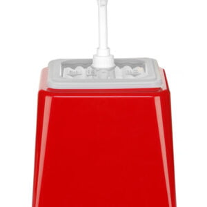 Distributeur de sauces rouge 2,5 l GN 1/6 200 mm
