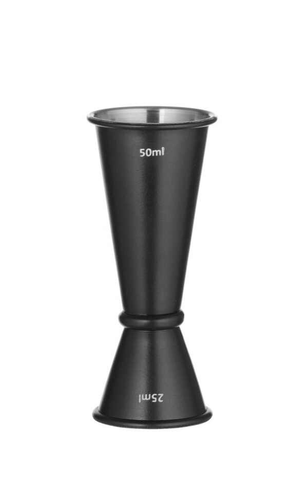 Doseur noir avec anneau 25 + 50 ml