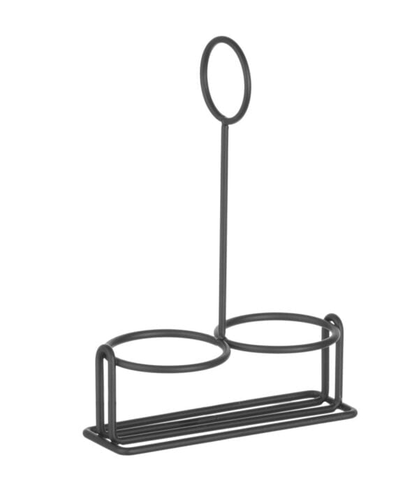 Etagère à condiments noir 135x65x200 mm