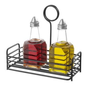 Etagère à condiments rect. noir 205x90x180 mm