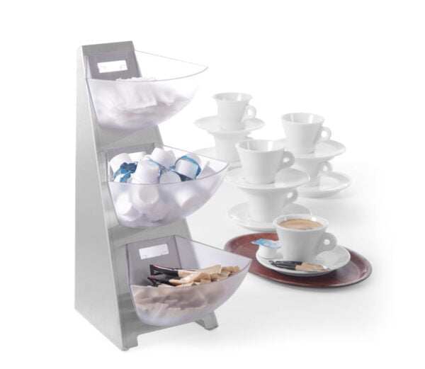 Etagère multifonction inox avec 3 SAN bassins 1 l – Image 2