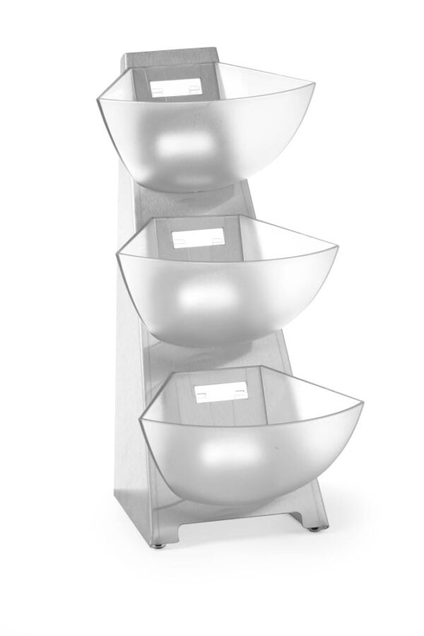 Etagère multifonction inox avec 3 SAN bassins 1 l – Image 3