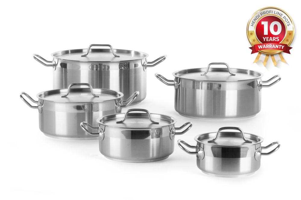 Faitout a/couvercle 24x10,5 cm 5,0 ltr inox fond sandwich
