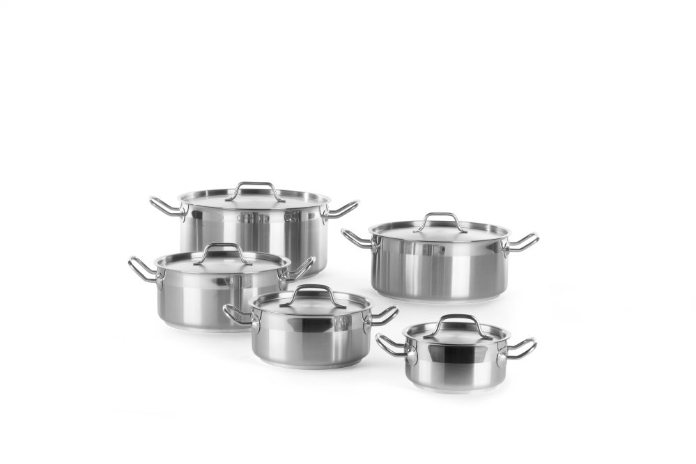 Faitout a/couvercle 24x10,5 cm 5,0 ltr inox fond sandwich – Image 2