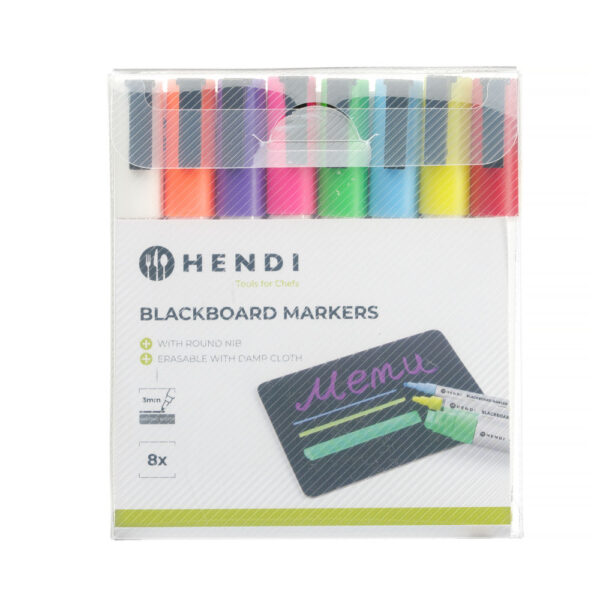 Feutres à craie 3 mm 8 couleurs