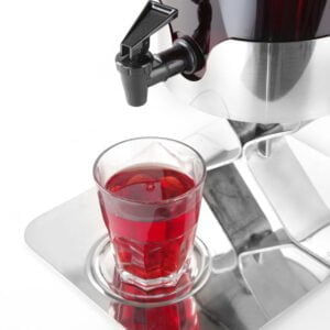 Fontaine de jus de fruit 5 l PC inox 280x220x510 mm