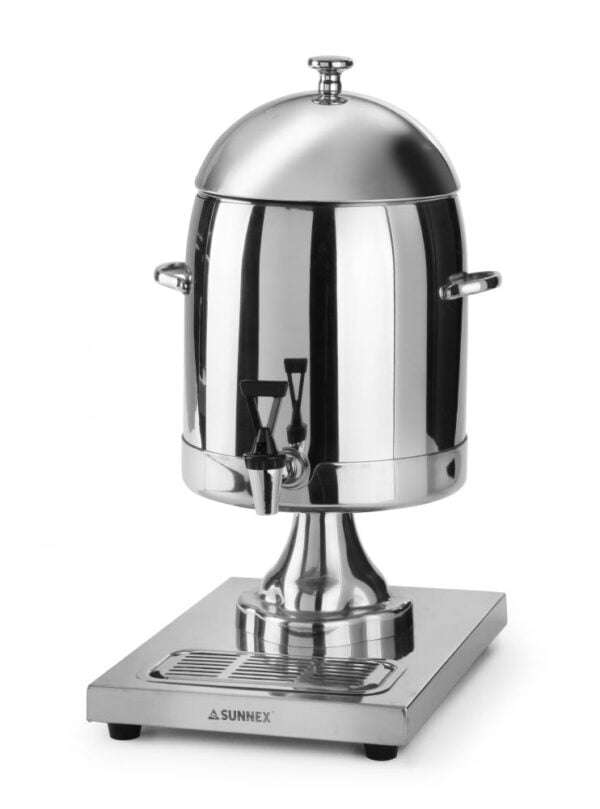 Fontaine de lait inox avec colonne à glaçons 10,5 l