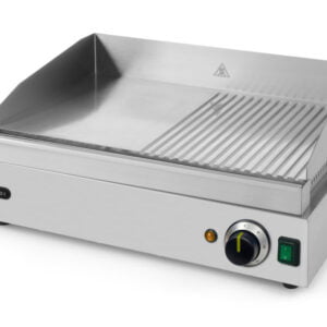 Grill 1/2 lisse 1/2 rainuré 380x550x240mm 230V 2400W