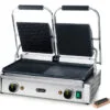 Grill de contact modèle double 3600W gauche rainuré, lisse – Image 2