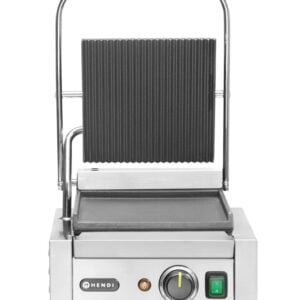 Grill de contact seul 1800W dessus rainurés, dessous lisse