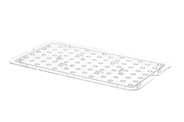 Grille Gastronorm 1/2 polycarbonate transparent