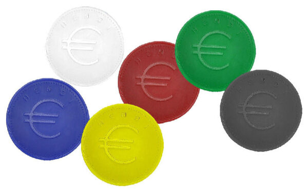 Jeton vert rond ABS