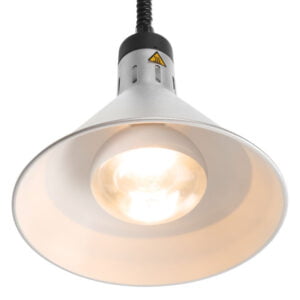Lampe chauffante réglable conique noir 230V 250W