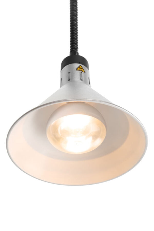 Lampe chauffante réglable conique noir 230V 250W