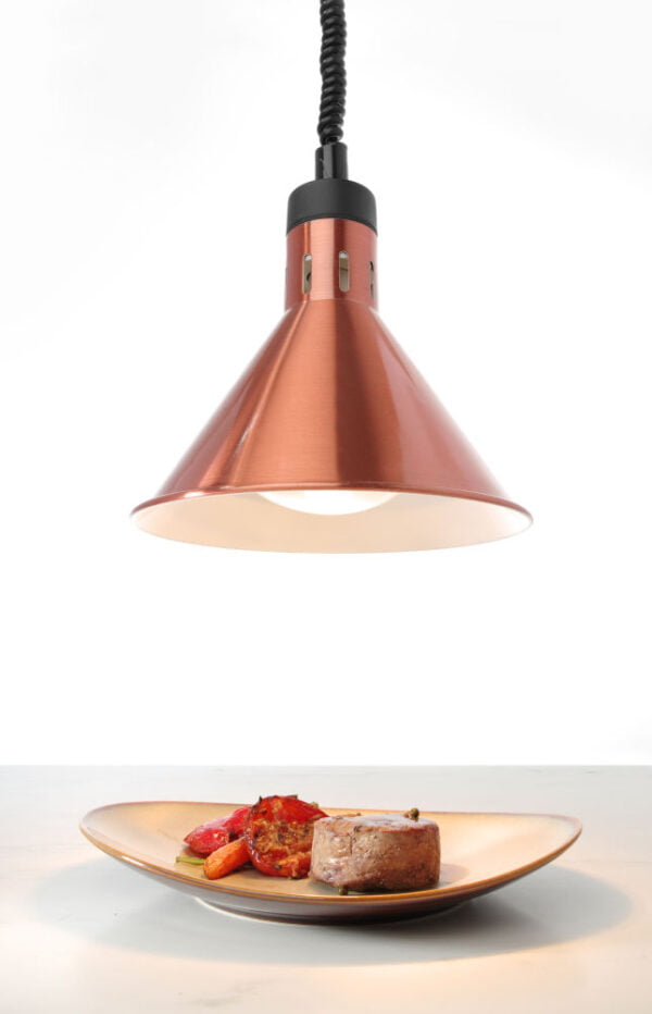 Lampe chauffante réglable conique noir 230V 250W – Image 3