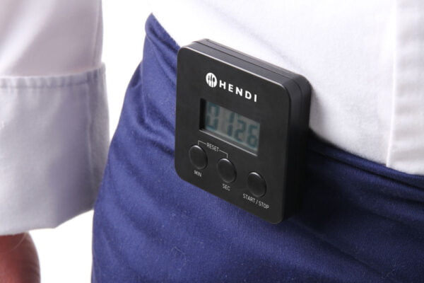 Minuteur de cuisine numérique 67x67 mm avec clip magnétique – Image 2