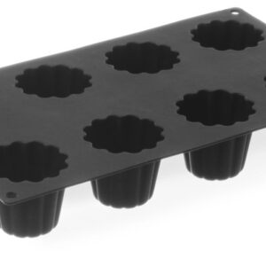 Moule en silicone 8 Cannelé Bordelais 54x48 mm