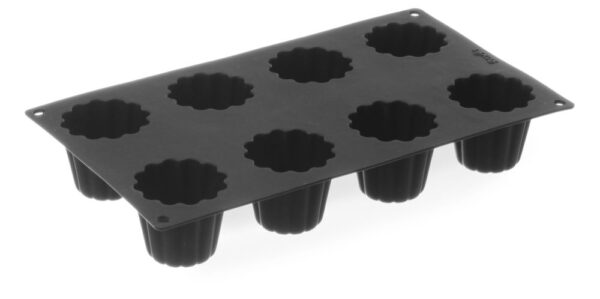 Moule en silicone 8 Cannelé Bordelais 54x48 mm