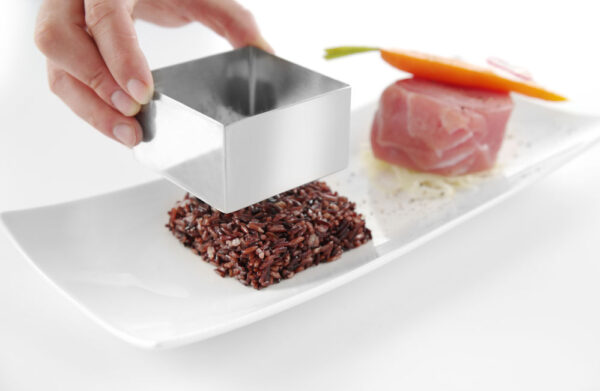 Nonette inox carré 80x80x45 mm