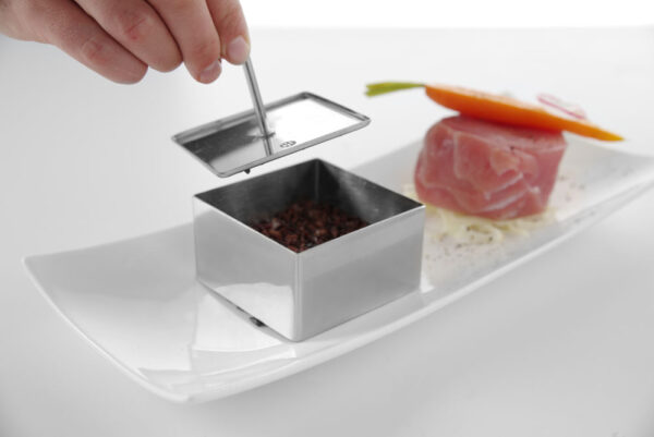 Nonette inox carré 80x80x45 mm – Image 4