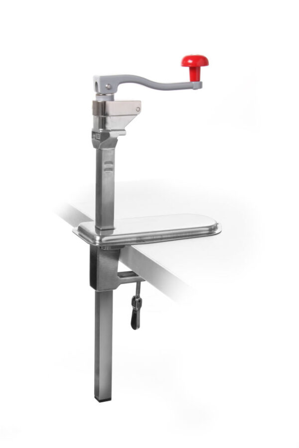 Ouvre-boîte 400 mm inox 18/8 fixation sur table