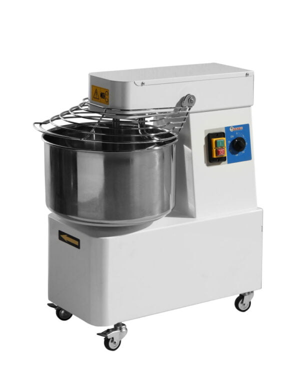 Pétrin à spirale 25 kg 32 l cuve fixe 400V 1100W
