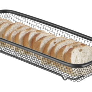 Panier de service inox noir 295x220x60 mm