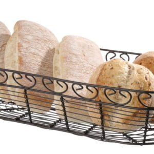 Panier en fil deco rectangular 385x160x80 mm