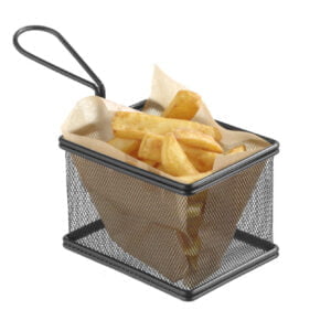 Panier à friture noir inox 90x90 mm
