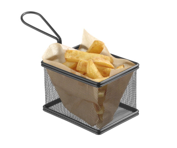 Panier à friture noir inox 90x90 mm