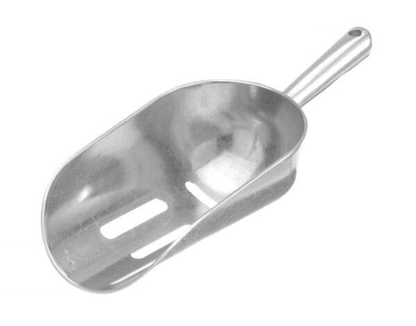 Pelle à glaçons avec fentes aluminium rond 0,35 l