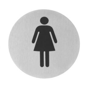 Pictogramme Portables éteint inox 75 mm
