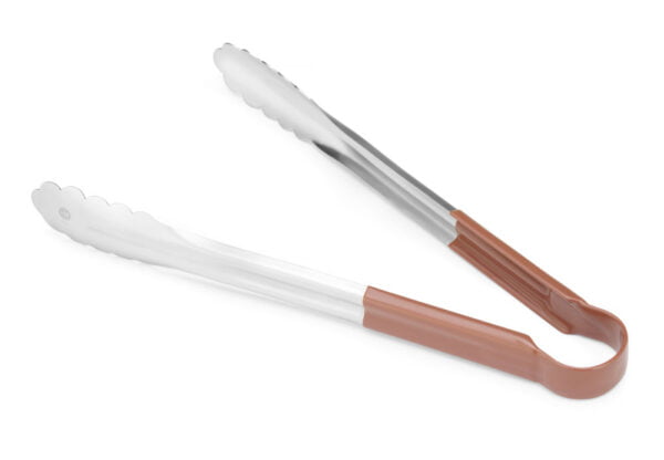 Pince de service inox 300 mm poignée PVC – Image 2