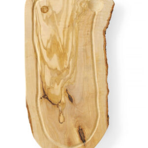 Planche à découper avec rigole bois d'olivier 400x250x18 mm