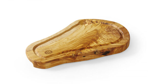 Planche à découper avec rigole bois d'olivier 400x250x18 mm – Image 3