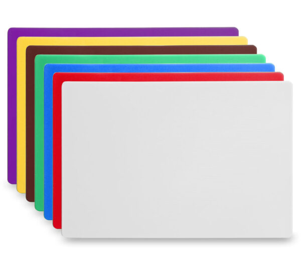 Planche à découper jaune 450x300x13 mm HDPE500
