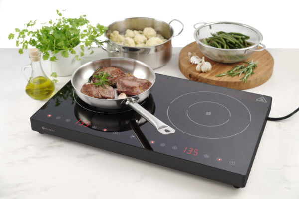 Plaque de cuisson à induction double 2000W+1500W KitchenLine – Image 3