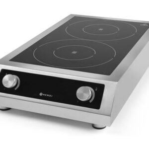Plaque à induction double 2x3500W 400V