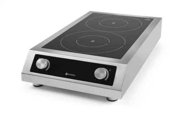 Plaque à induction double 2x3500W 400V