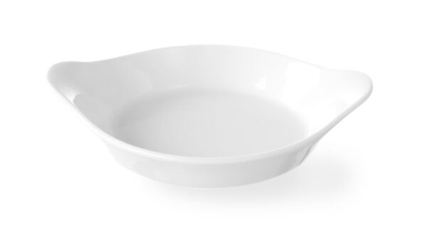 Plat à four rond 185x152x40 mm porcelaine